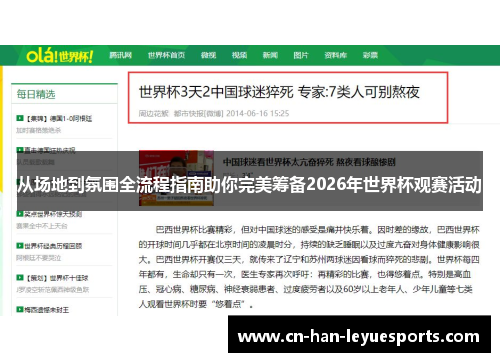 从场地到氛围全流程指南助你完美筹备2026年世界杯观赛活动