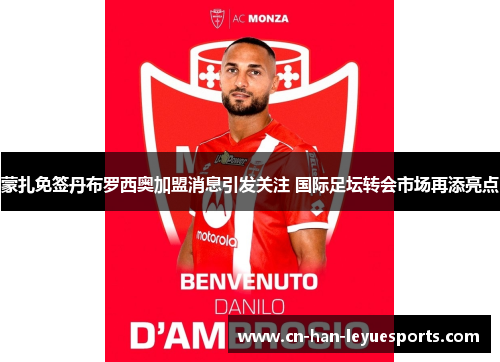 蒙扎免签丹布罗西奥加盟消息引发关注 国际足坛转会市场再添亮点